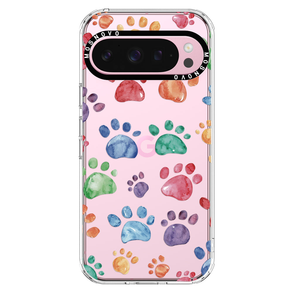 Colorful Paw Phone Case - Google Pixel 9 Pro Case