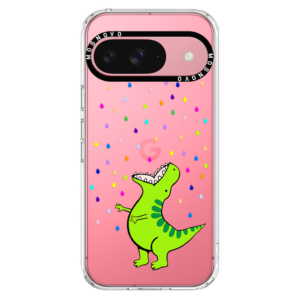 Rainbow Dinosaur Phone Case - Google Pixel 9 Case