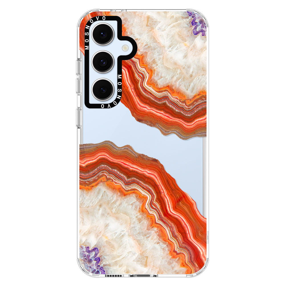 Agate Red Phone Case - Samsung Galaxy S24 FE Case - MOSNOVO