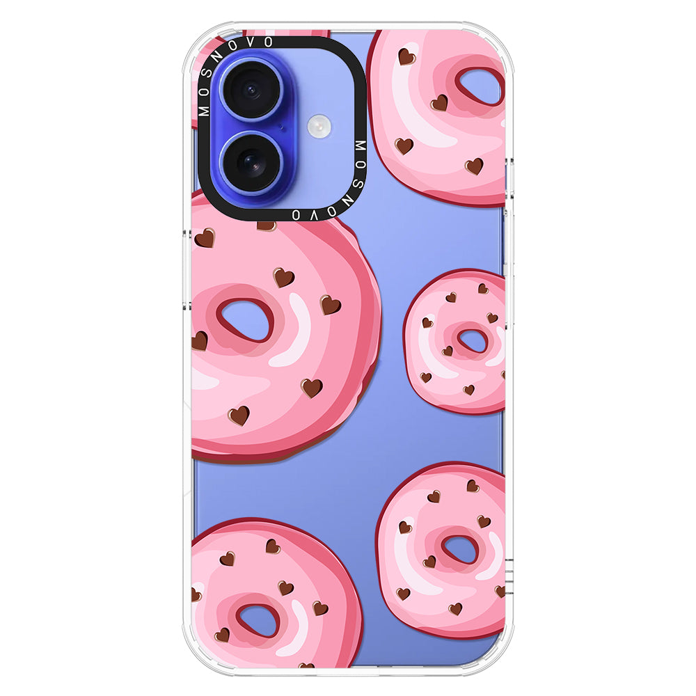 Pink Donuts Phone Case - iPhone 16 Case - MOSNOVO