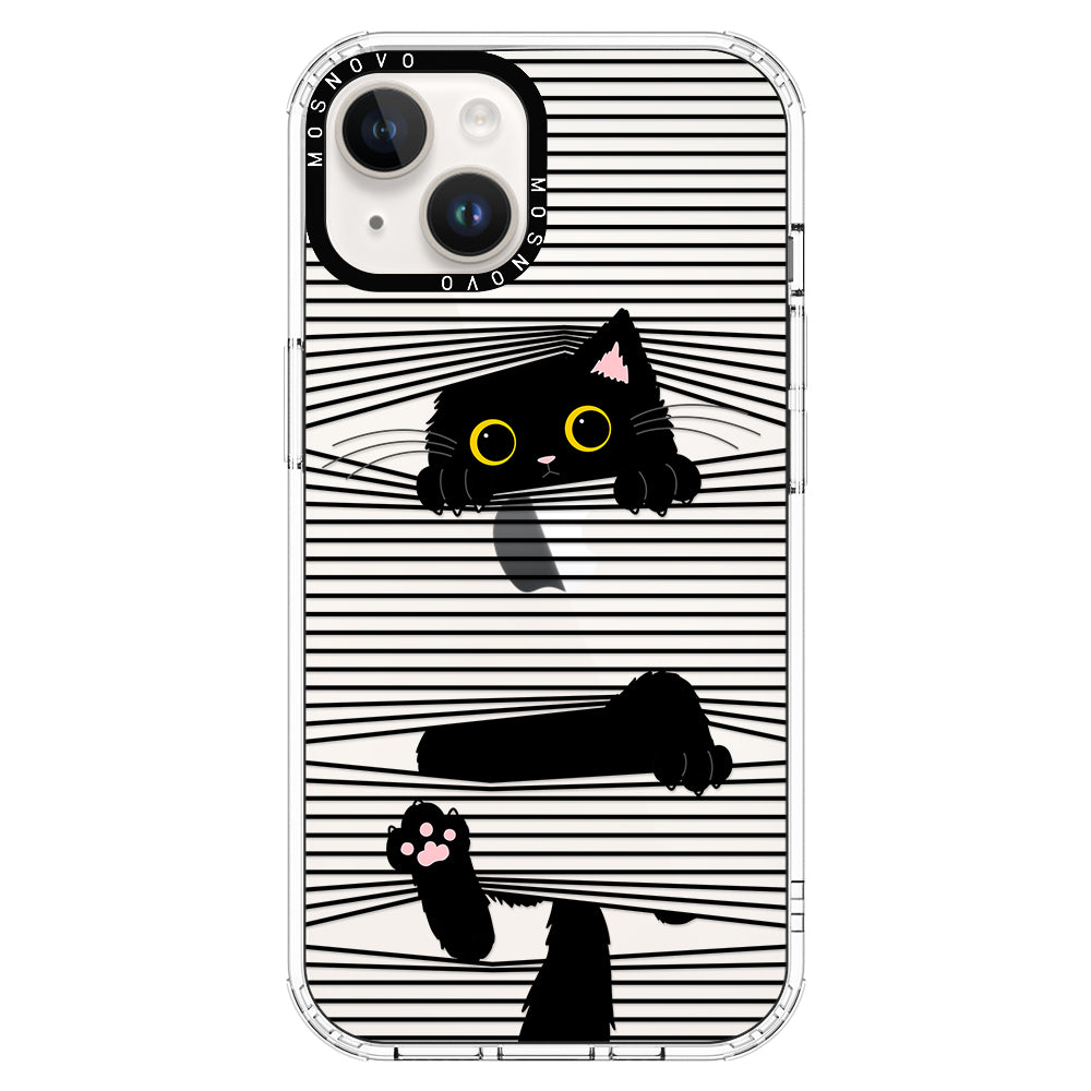 Hidden Black Cat Phone Case - iPhone 14 Case