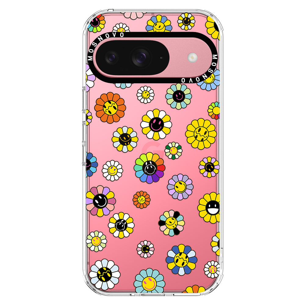 Flower Smiley Face Phone Case - Google Pixel 9 Case