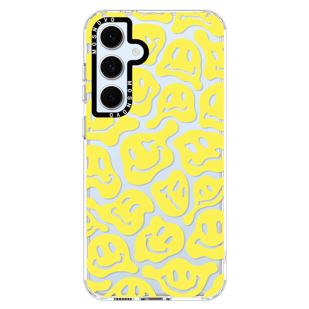 Melted Yellow Smiles Face Phone Case - Samsung Galaxy S24 FE Case - MOSNOVO