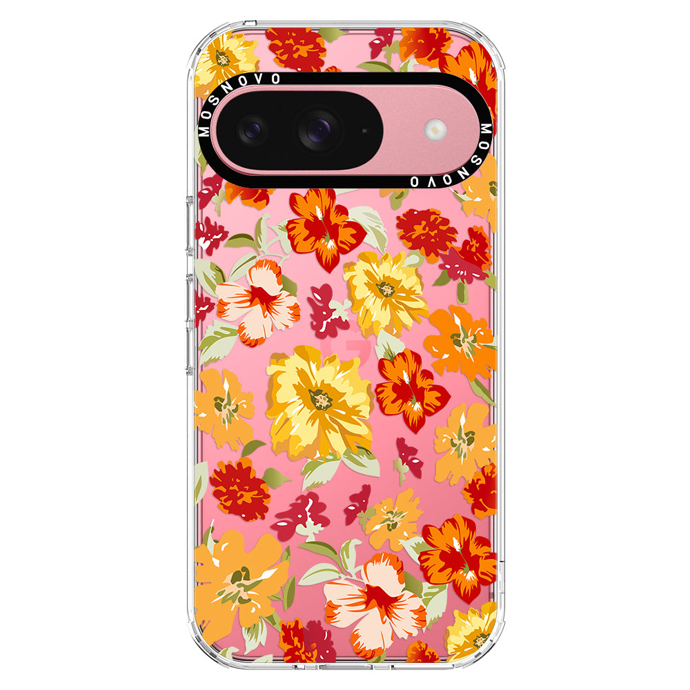 70s Boho Yellow Flower Phone Case - Google Pixel 9 Case