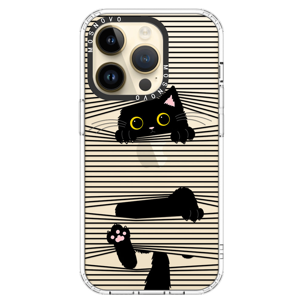 Hidden Black Cat Phone Case - iPhone 14 Pro Case