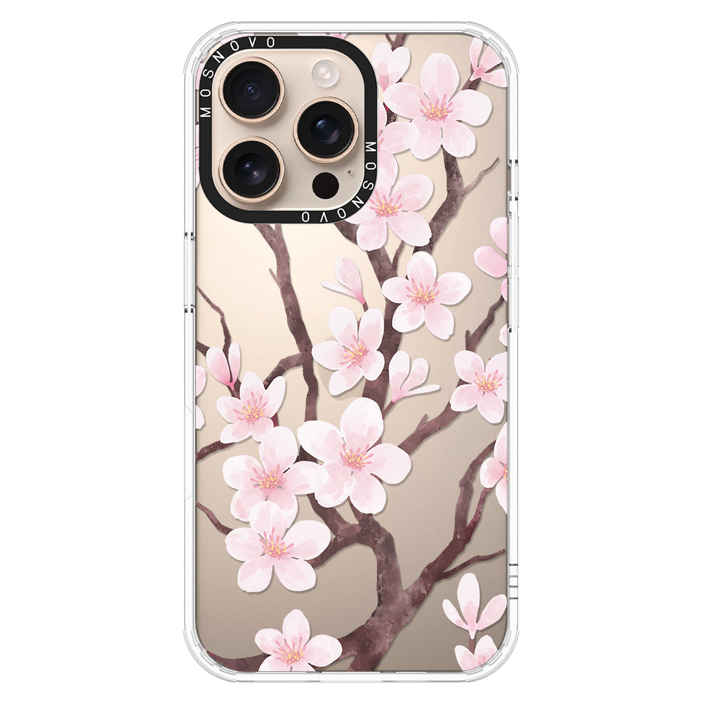 Cherry Blossom Flower Phone Case - iPhone 16 Pro Max Case - MOSNOVO