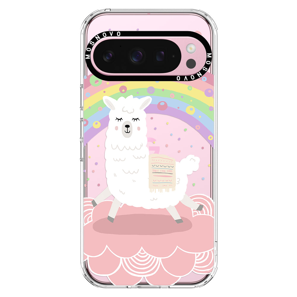 Pastel Rainbow Llama Phone Case - Google Pixel 9 Pro XL Case