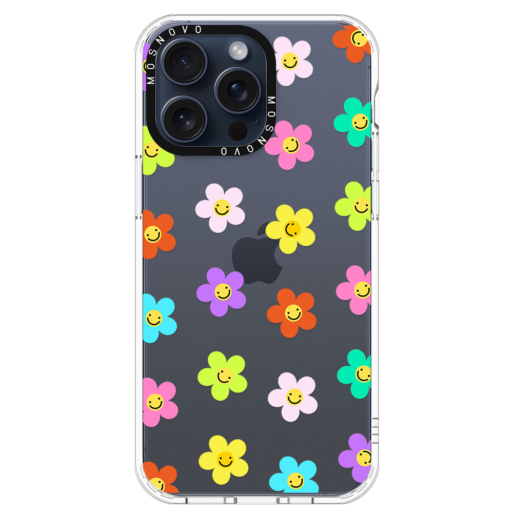 Smile Floral Phone Case - iPhone 15 Pro Max Case