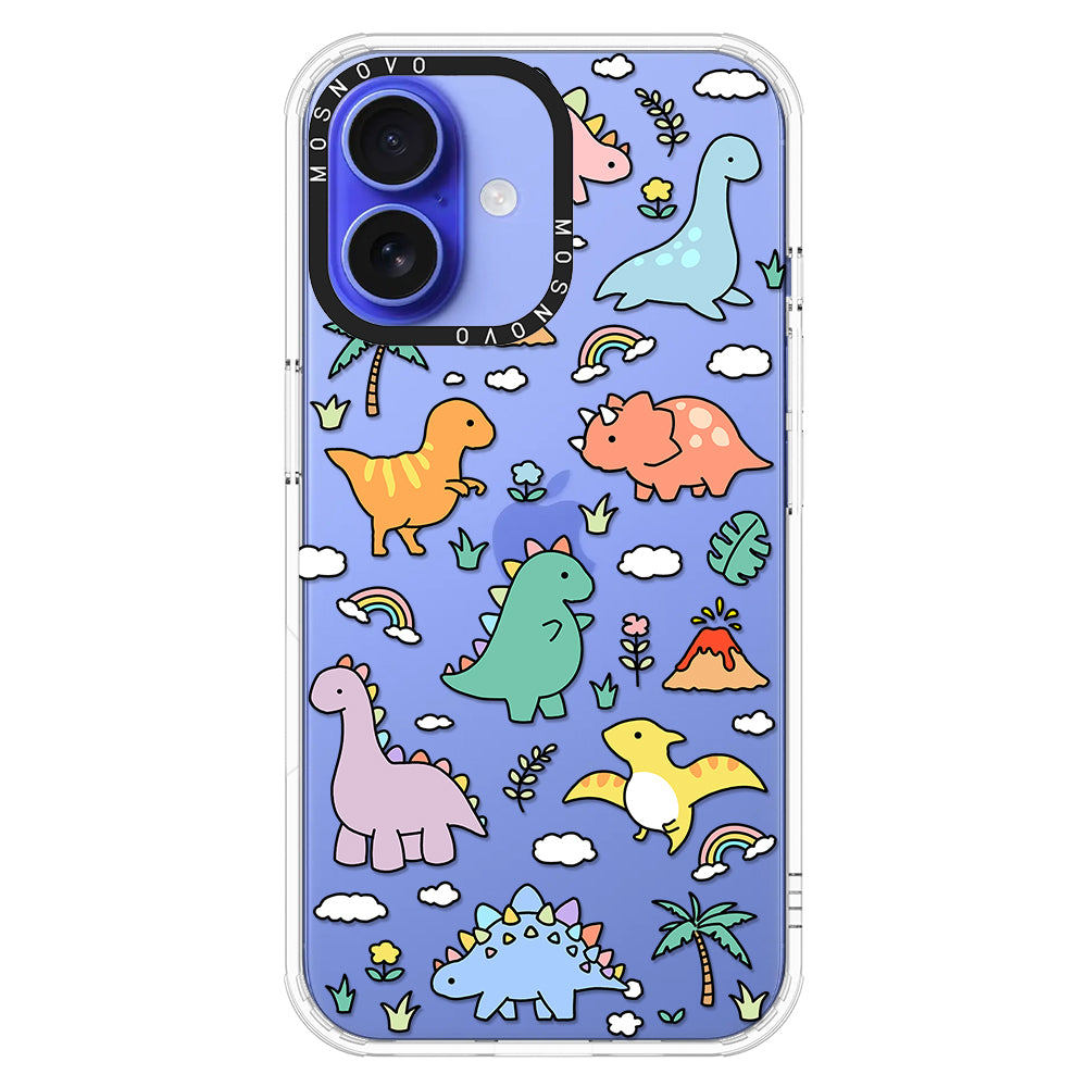 Cute Dinosaur World Phone Case - iPhone 16 Plus Case - MOSNOVO