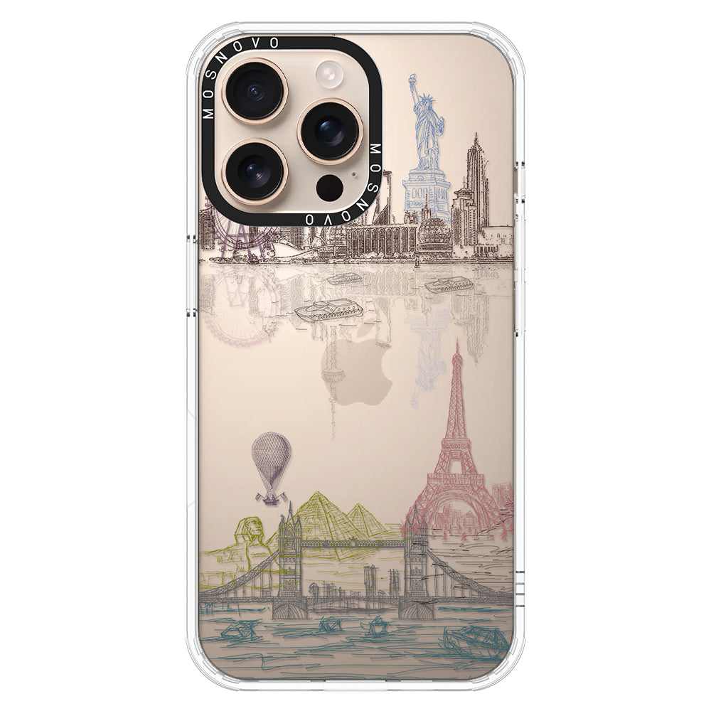 The World City Phone Case - iPhone 16 Pro Max Case - MOSNOVO