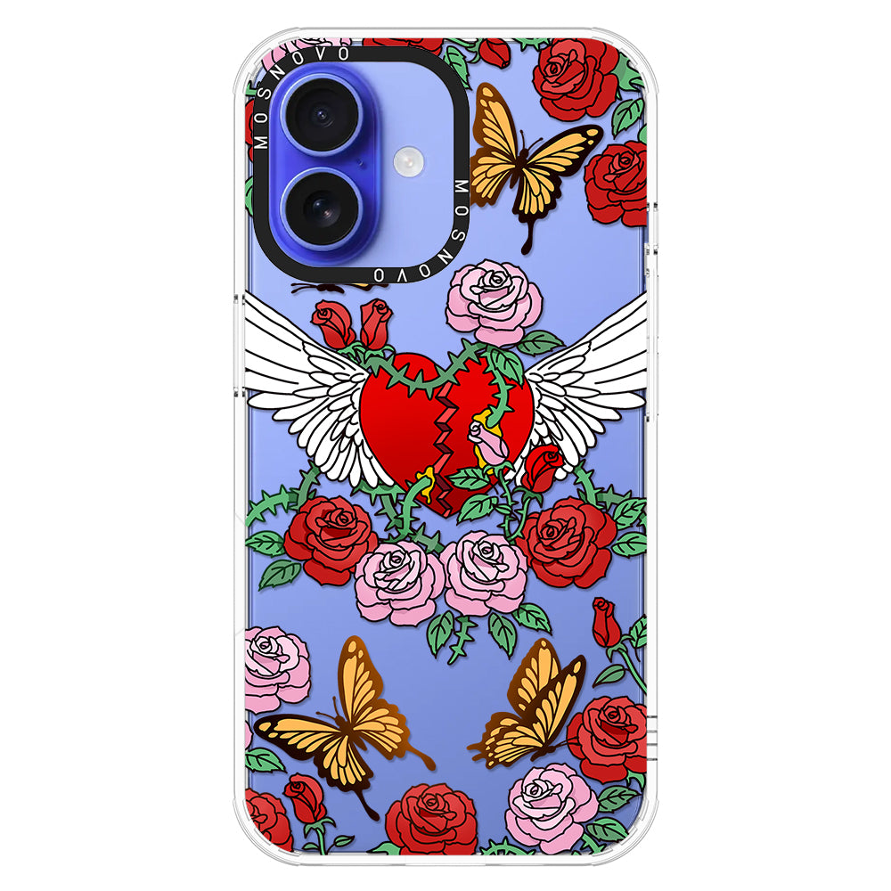 Wing Heart Phone Case - iPhone 16 Case - MOSNOVO