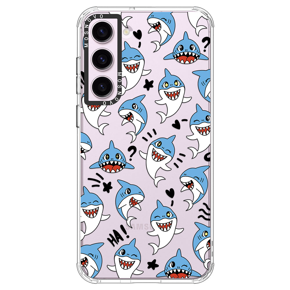 Cute Sharks Phone Case - Samsung Galaxy S23 Case