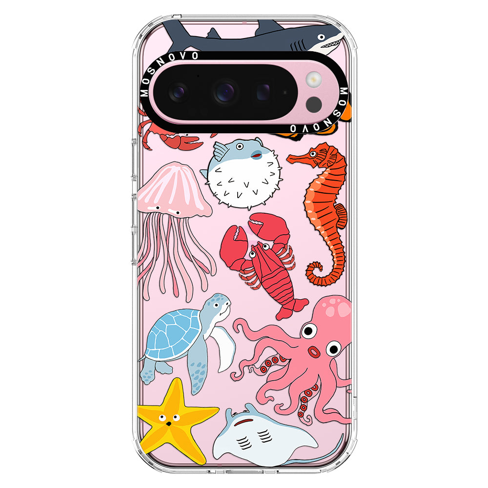 Cute Sea Animal Phone Case - Google Pixel 9 Pro XL Case