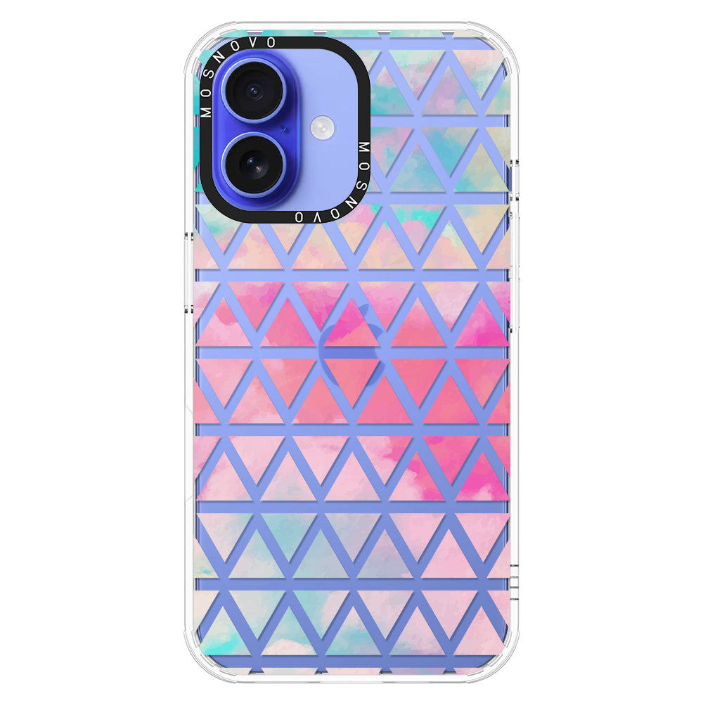 Gradient Triangles Phone Case - iPhone 16 Plus Case - MOSNOVO