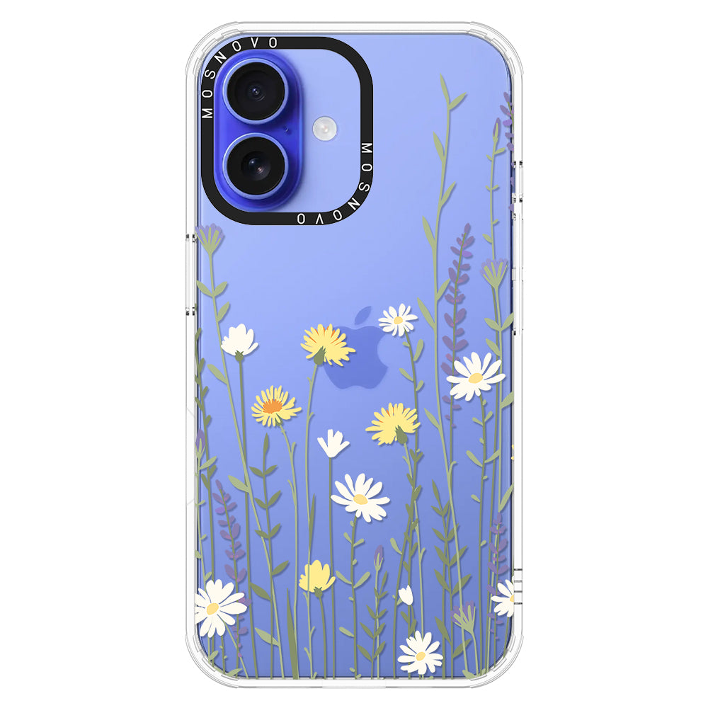 Wild Meadow Floral Phone Case - iPhone 16 Plus Case - MOSNOVO