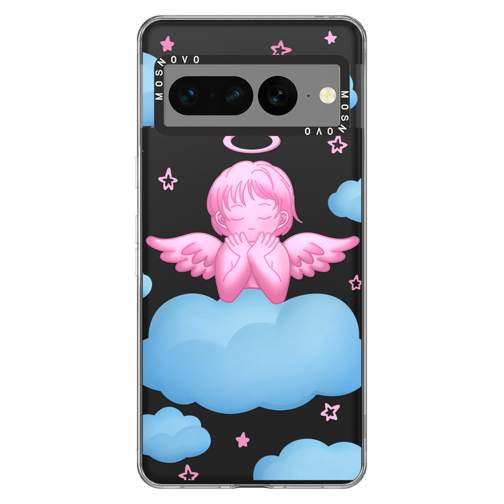 Pink Serenity Angel Phone Case - Google Pixel 7 Pro Case