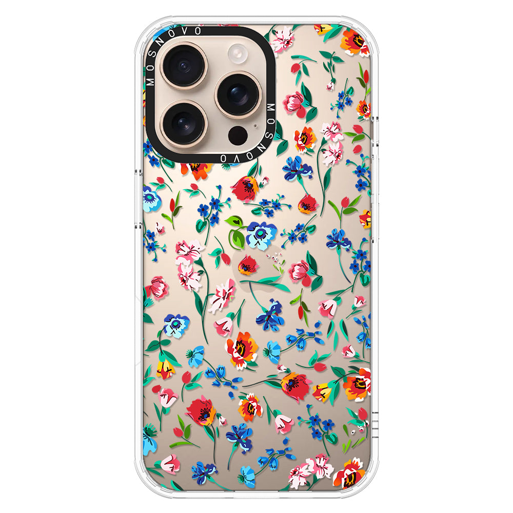 Little Wild Flower Phone Case - iPhone 16 Pro Max Case - MOSNOVO