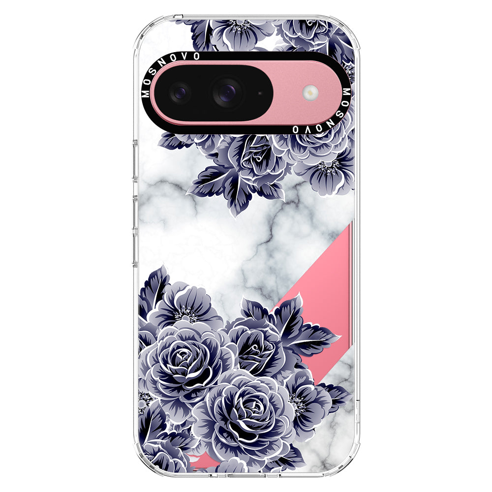 Purple Flower Marble Phone Case - Google Pixel 9 Case