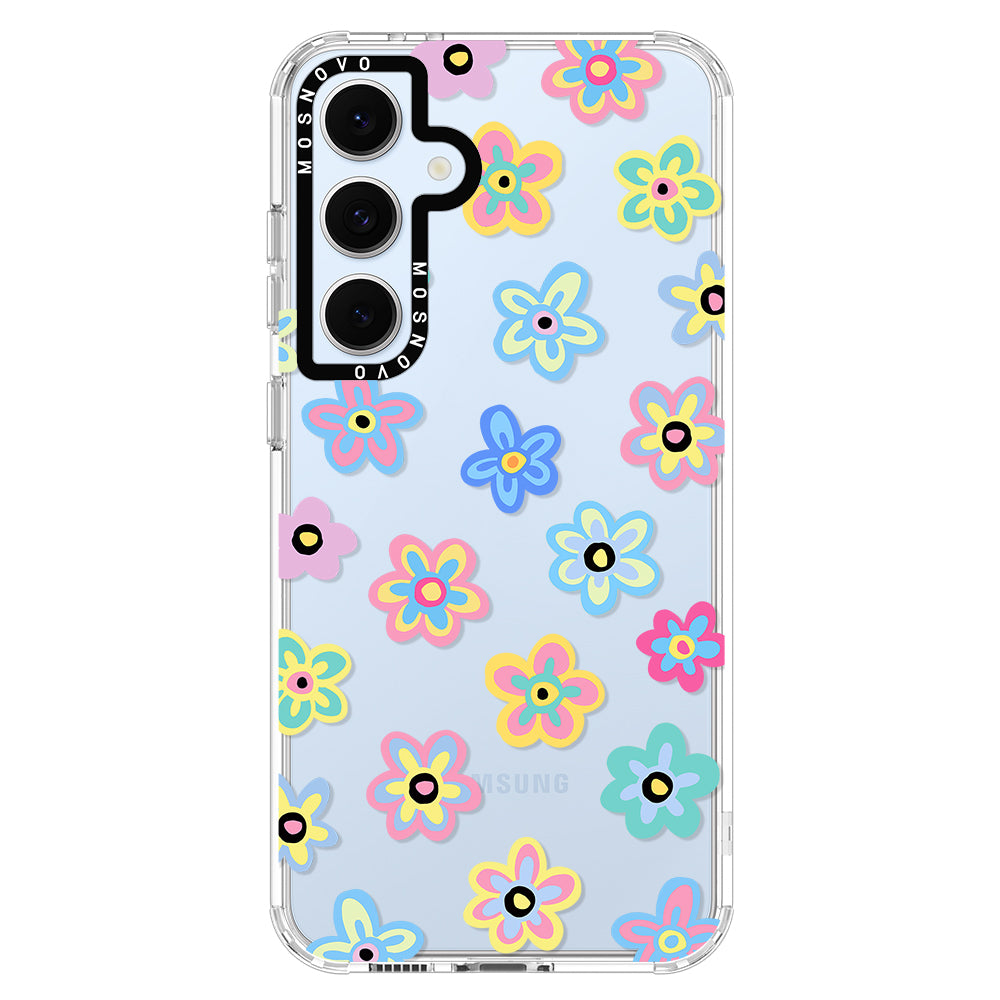 Groovy Flower Phone Case - Samsung Galaxy S24 FE Case - MOSNOVO