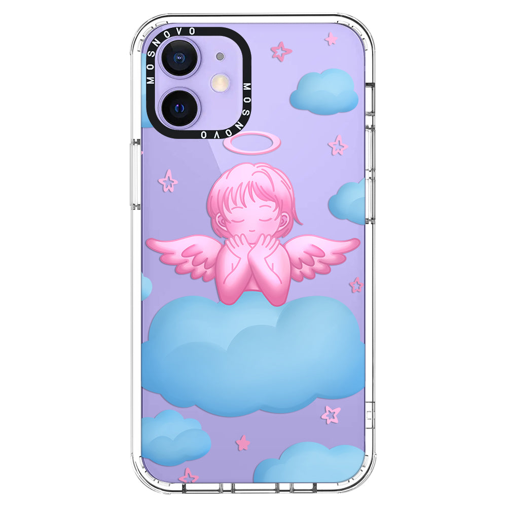 Pink Serenity Angel Phone Case - iPhone 12 Case