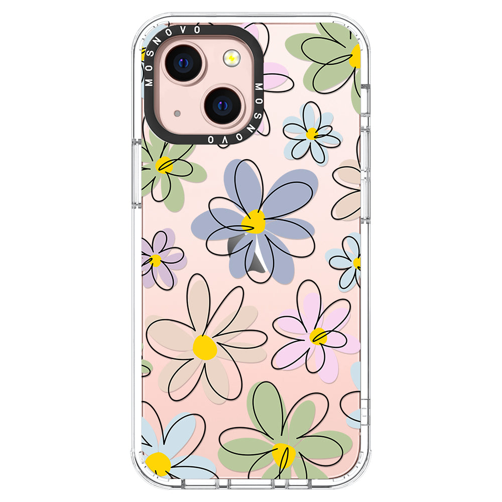 Linear Blooms Phone Case - iPhone 13 Mini Case