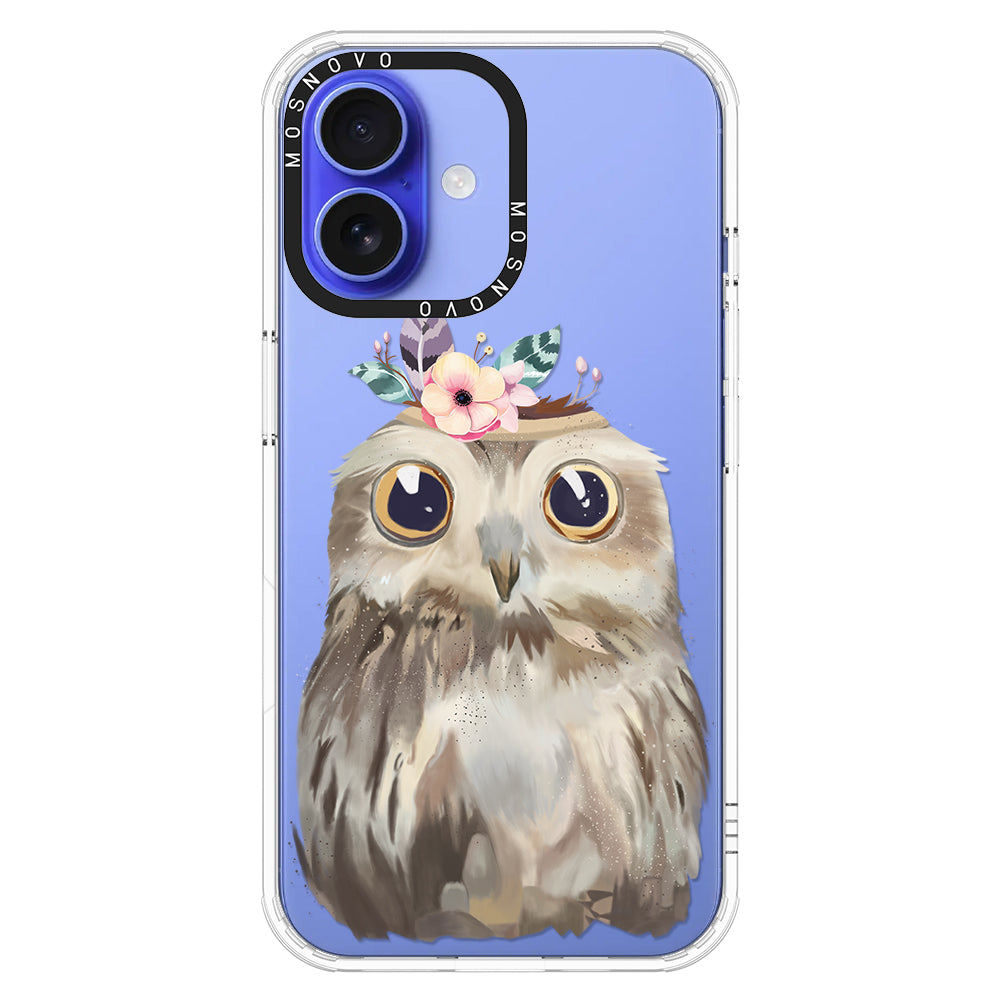 Cute Owl Phone Case - iPhone 16 Plus Case - MOSNOVO