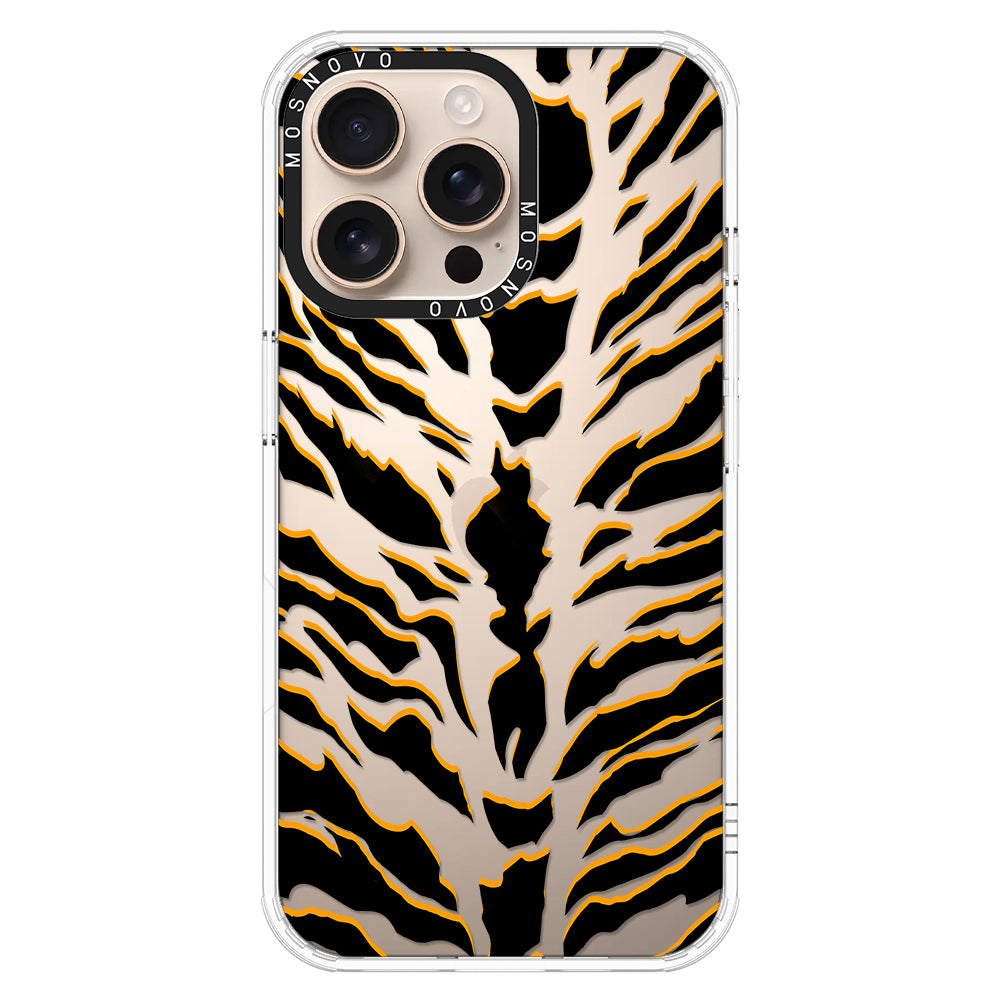 Tiger Print Phone Case - iPhone 16 Pro Max Case - MOSNOVO