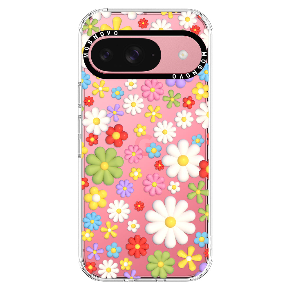 3D Flowers Phone Case - Google Pixel 9 Case