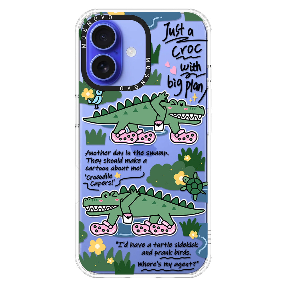 Croc with Big Plan Phone Case - iPhone 16 Plus Case