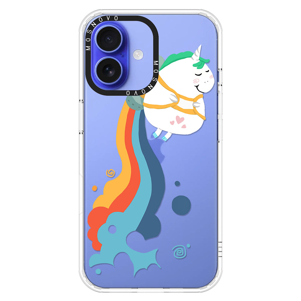 Cute Rainbow Unicorn Phone Case - iPhone 16 Plus Case - MOSNOVO