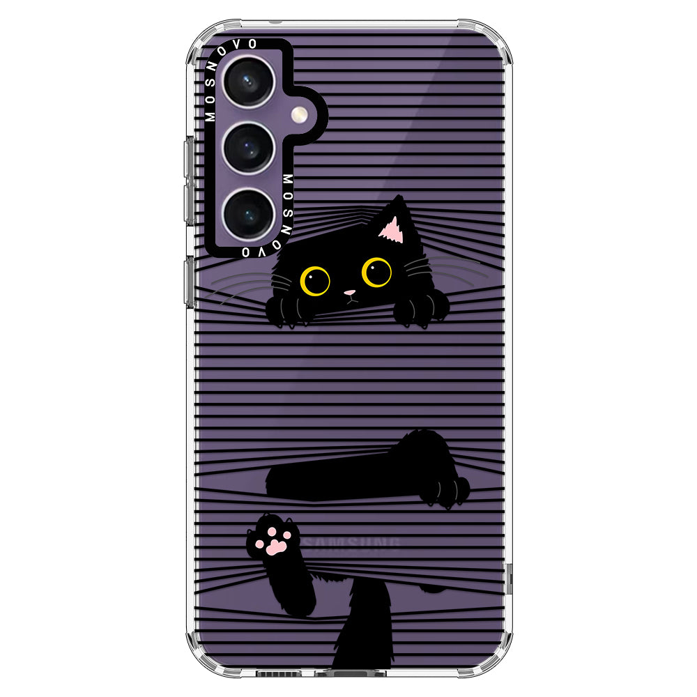 Hidden Black Cat Phone Case - Samsung Galaxy S23 FE Case