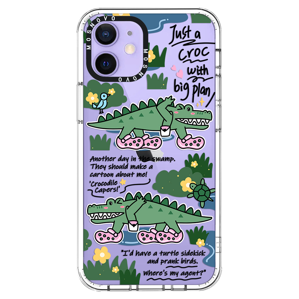 Croc with Big Plan Phone Case - iPhone 12 Case