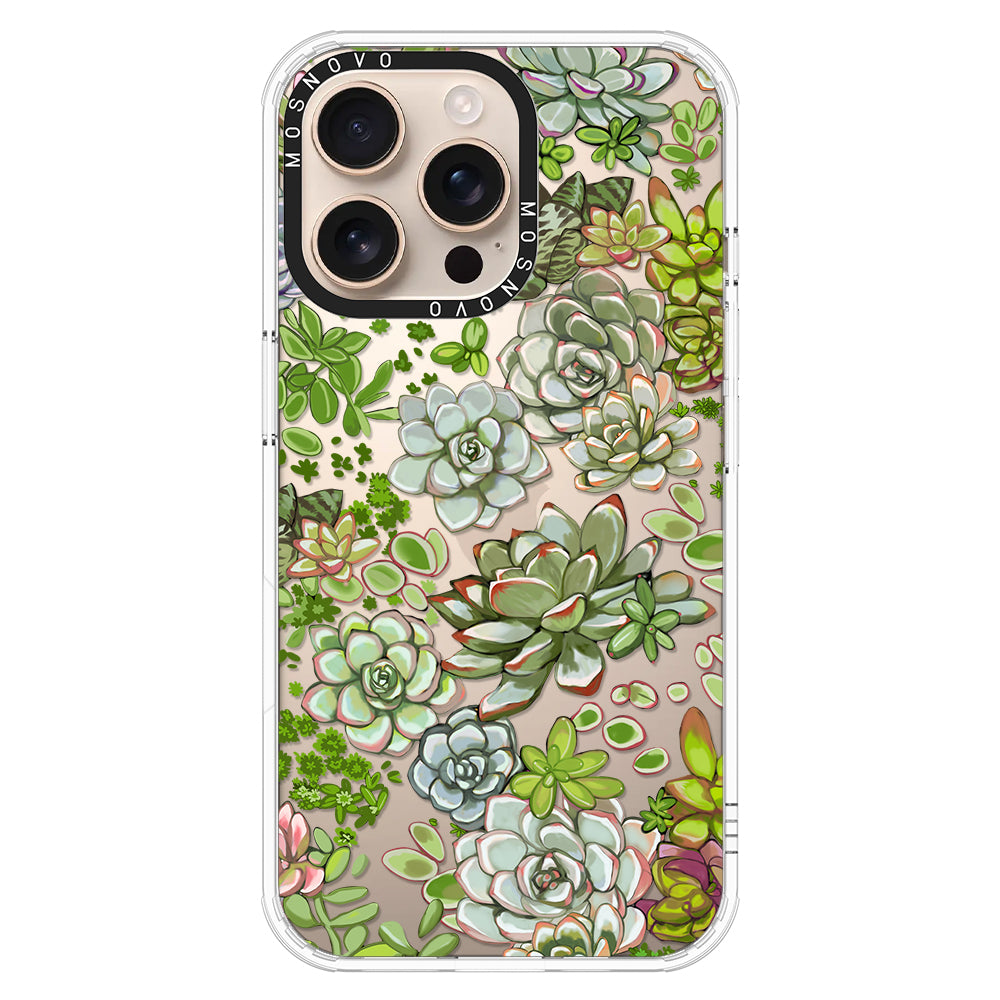 Succulent Phone Case - iPhone 16 Pro Max Case - MOSNOVO