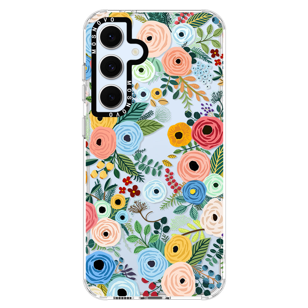 Pastel Perfection Flower Phone Case - Samsung Galaxy S24 FE Case - MOSNOVO