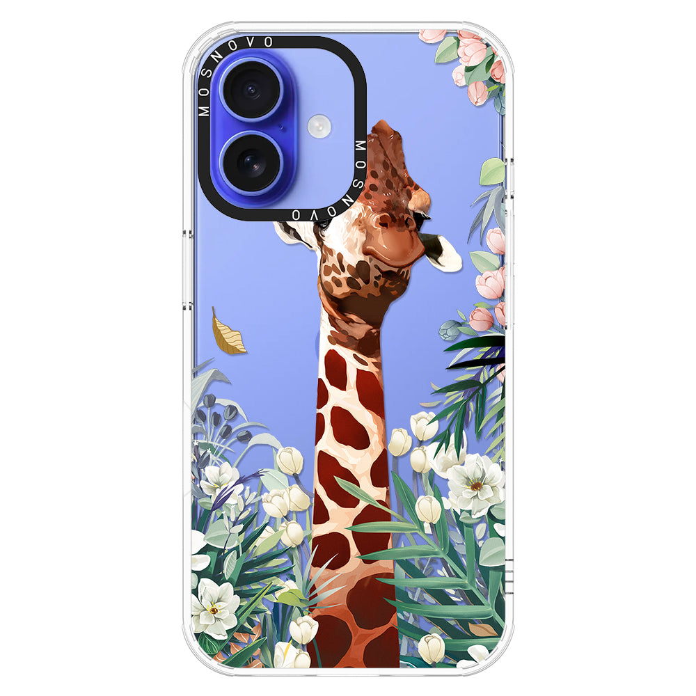 Giraffe In The Garden Phone Case - iPhone 16 Plus Case - MOSNOVO