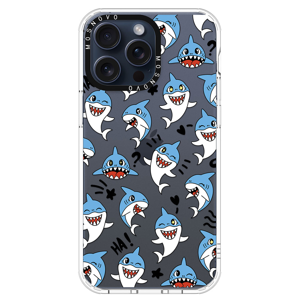 Cute Sharks Phone Case - iPhone 15 Pro Max Case