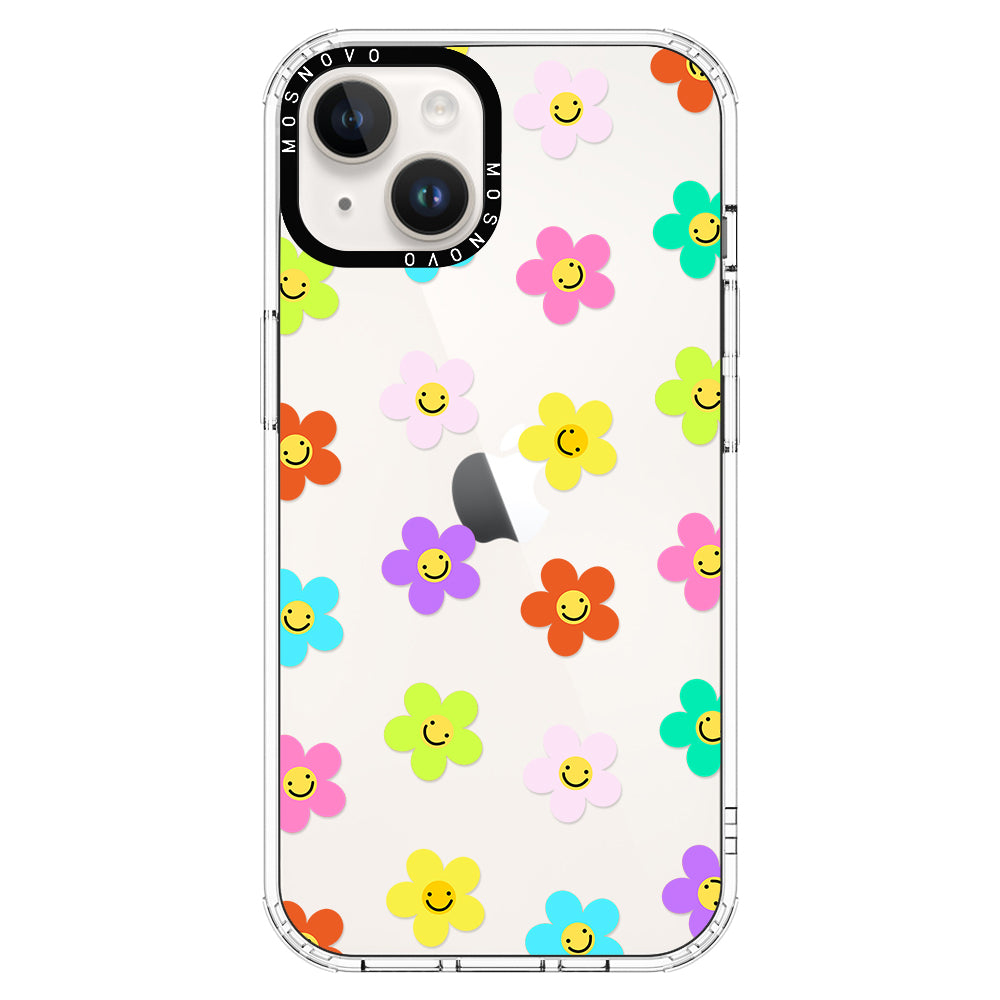 Smile Floral Phone Case - iPhone 14 Plus Case