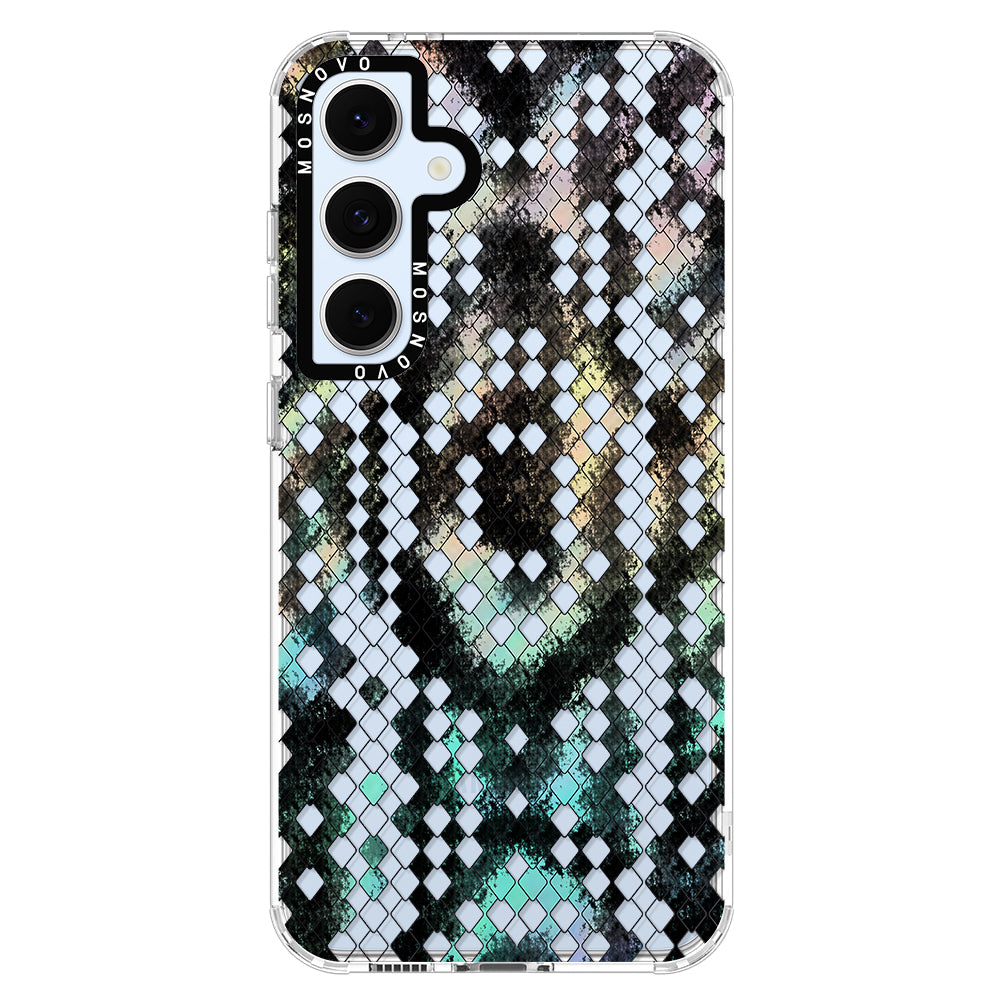 Rainbow Snake Print Phone Case - Samsung Galaxy S24 FE Case - MOSNOVO