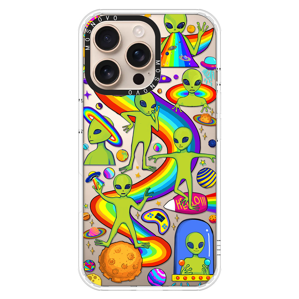 Funny Alien Phone Case - iPhone 16 Pro Max Case - MOSNOVO