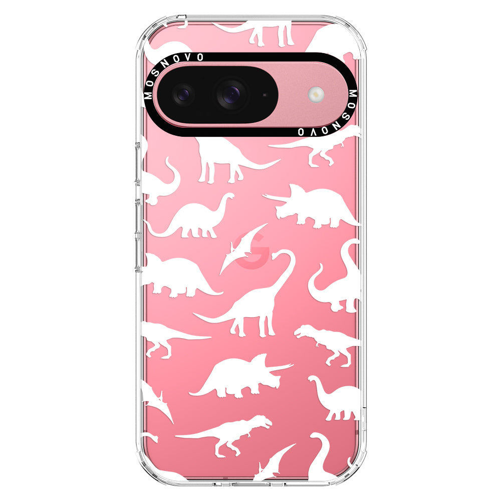 White Dinosaur Phone Case - Google Pixel 9 Case