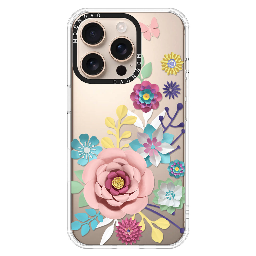 3D Floral Phone Case - iPhone 16 Pro Case - MOSNOVO