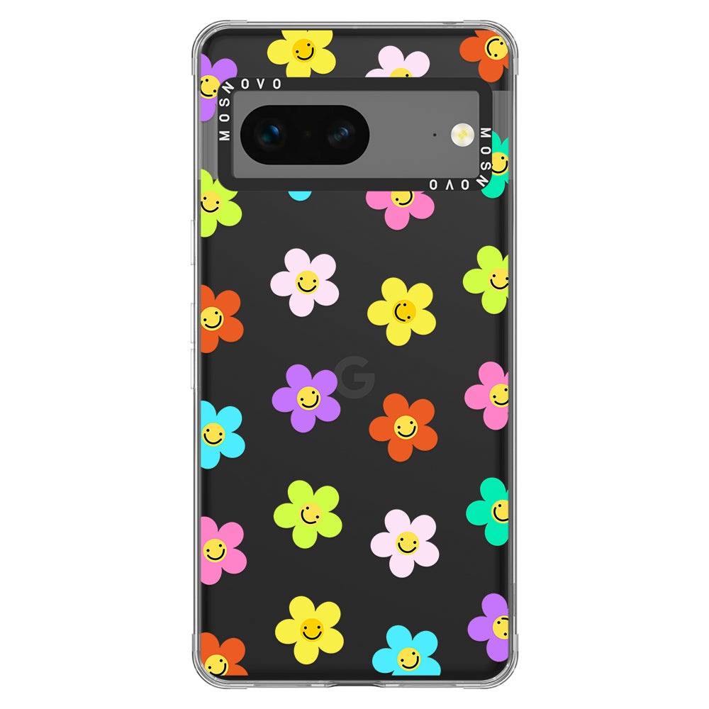 Smile Floral Phone Case - Google Pixel 7 Case