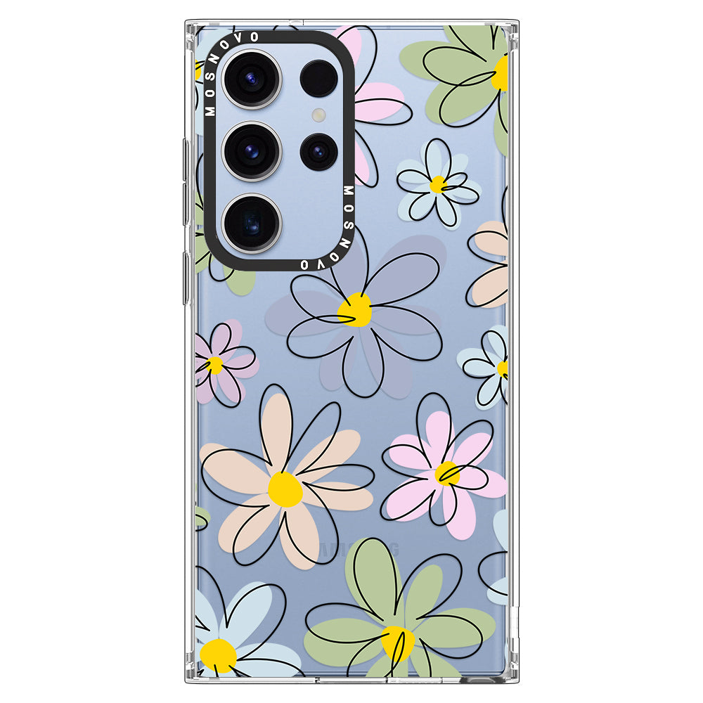 Linear Blooms Phone Case - Samsung Galaxy S23 Ultra Case