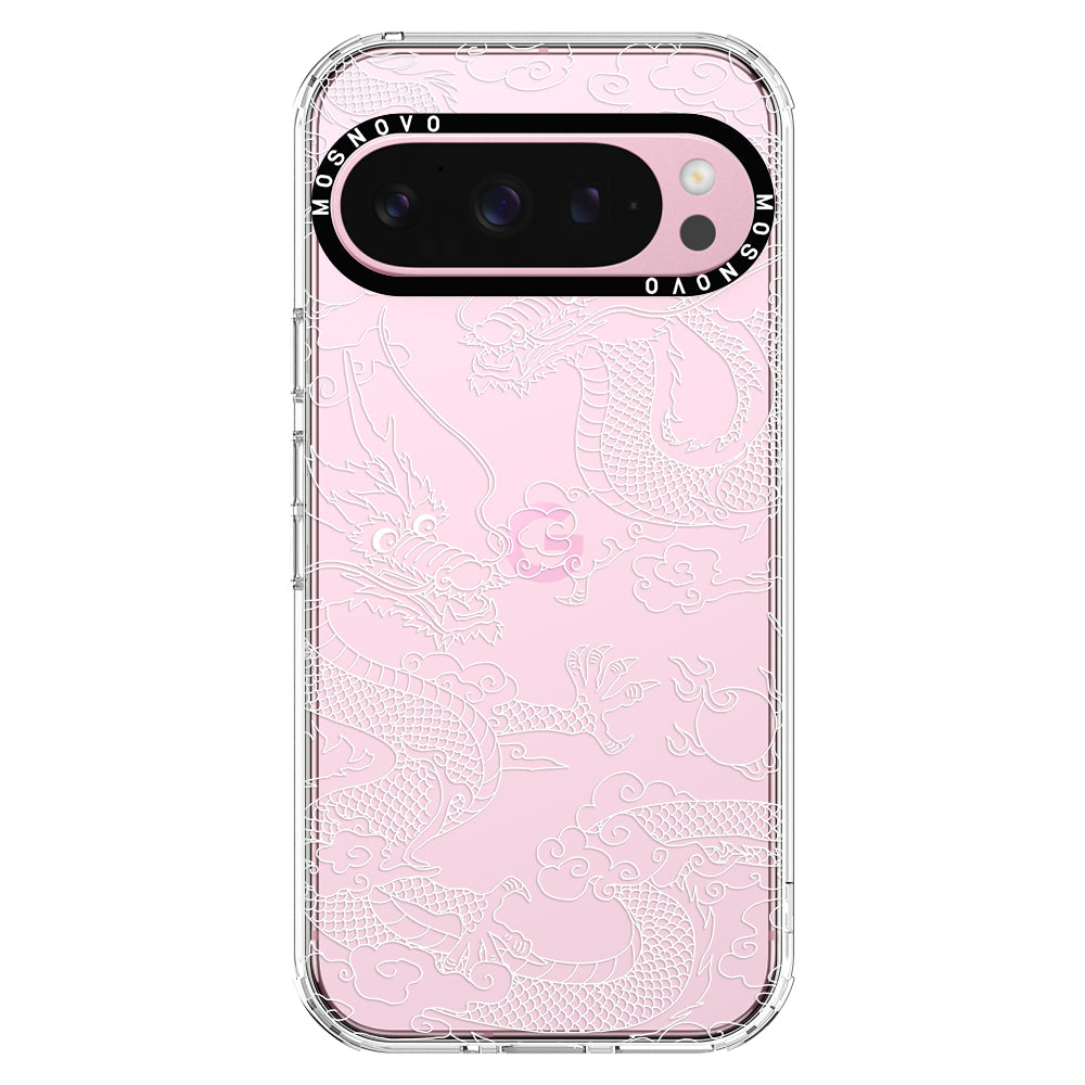 White Dragon Phone Case - Google Pixel 9 Pro Case