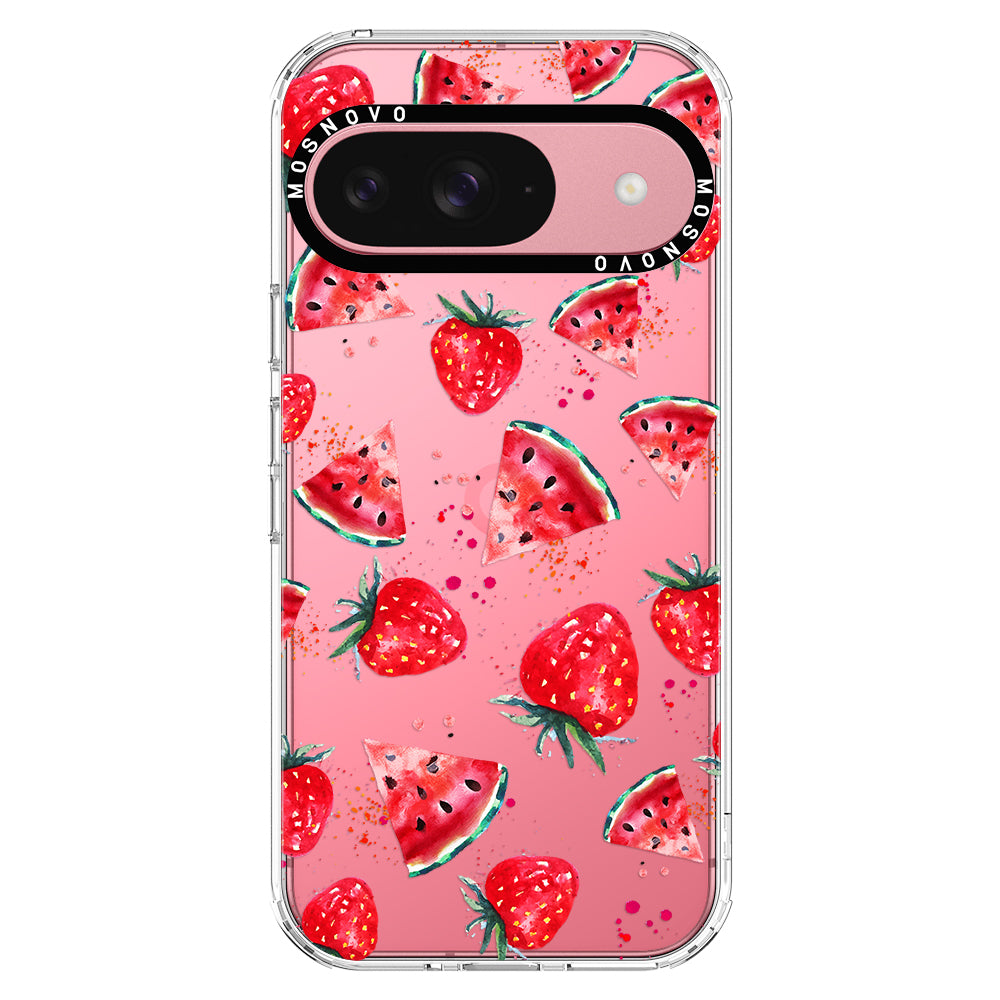 Watermelon and Strawberry Phone Case - Google Pixel 9 Case