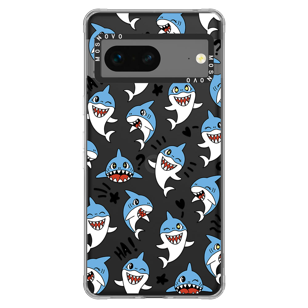 Cute Sharks Phone Case - Google Pixel 7 Case