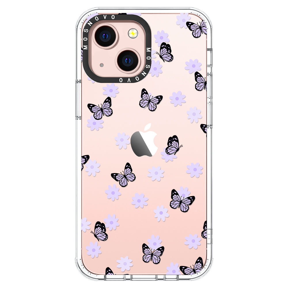 Lilac Butterfly Phone Case - iPhone 13 Mini Case