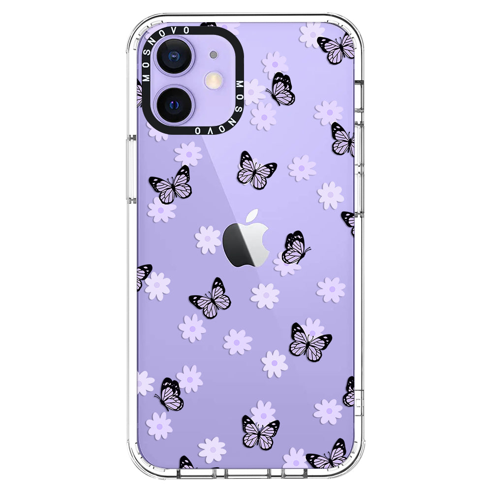 Lilac Butterfly Phone Case - iPhone 12 Mini Case