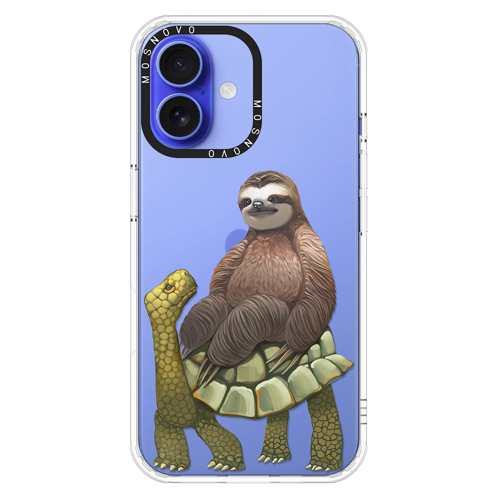 Sloth Turtle Phone Case - iPhone 16 Plus Case - MOSNOVO