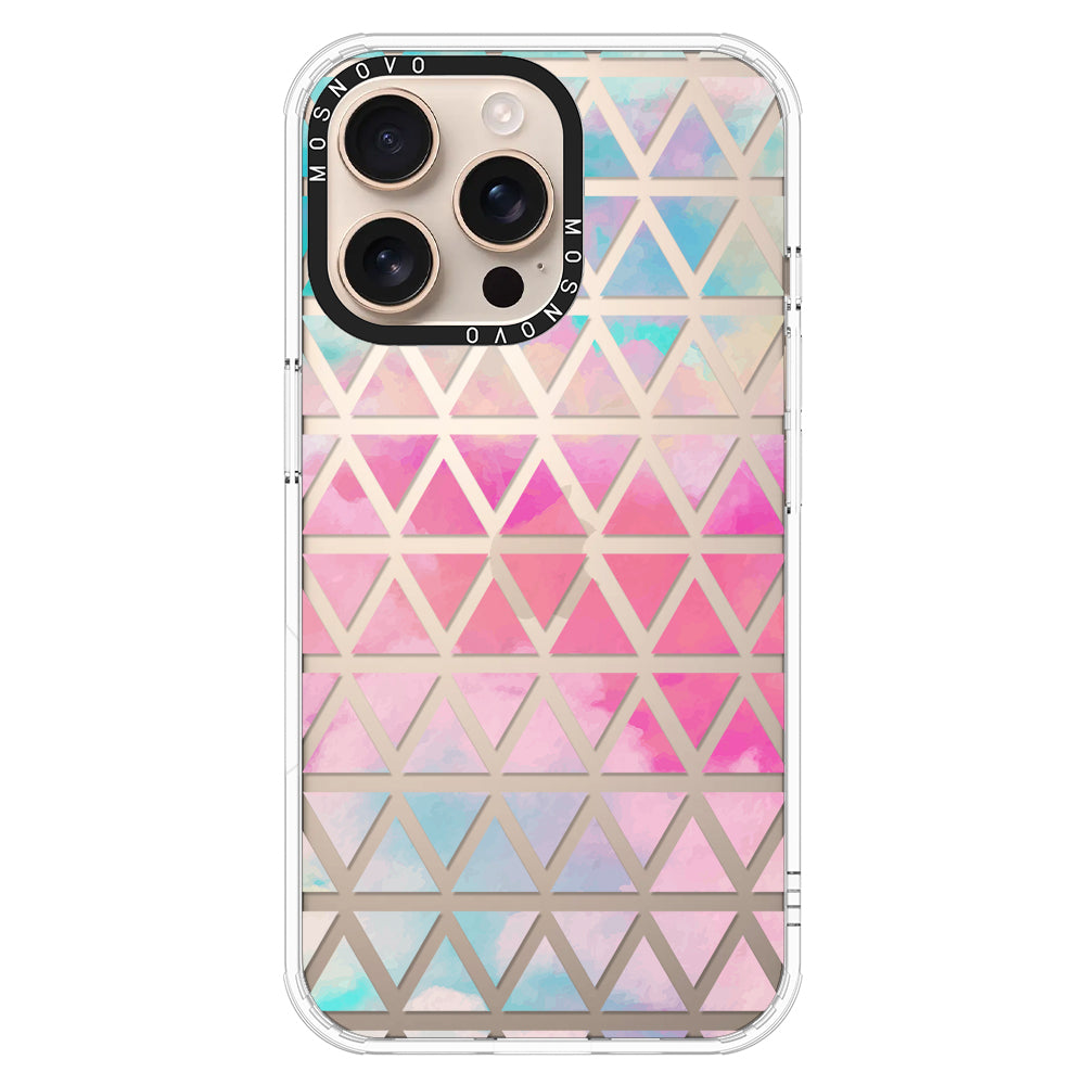 Gradient Triangles Phone Case - iPhone 16 Pro Max Case - MOSNOVO